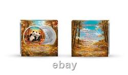 2026 China Panda Four Seasons Autumn 30g Silver Coin Colored