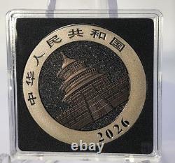 2026 Triple Black Diamond Edition Chinese Panda 30gram Silver Coin 250 Mintage