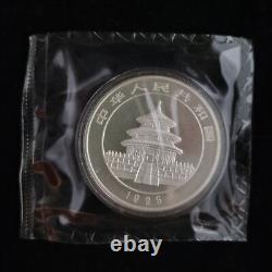 2 Pcs 1995 China 10 Yuan 1 oz Ag. 999 Panda Silver Coin Original mint