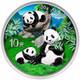 30g Silver Coin 2025 China Panda Shimmering Temple Of Heaven Color Mintage 100