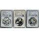 3pcs Ngc Ms70 2022 2023 2024 China 10yuan Panda Silver Coin 30g Blue Label