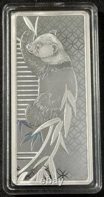 (3) 20g. 999 Fine Silver Shanghai Mint Proof China Pandas Holographic Bar Set
