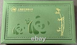 (3) 20g. 999 Fine Silver Shanghai Mint Proof China Pandas Holographic Bar Set