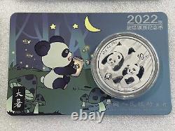 4PCS 2022 10Yuan China panda Commemorative Silver Coin(24 Solar Terms Packaging)