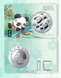 4 Pcs 30g 2022 China Silver Coins Set Solar Terms Panda Series (1st Issue)
