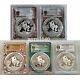 5pcs Pcgs Ms70 2024 China 10yuan Panda Silver Coin 30g First Day Of Issue