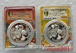 5pcs -5 city label -2025 China 10 Yuan 30g Panda Silver Coin PCGS MS70-First Day