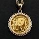 925 Silver 1986 China 1/20 Oz. 9999 Panda Bu Unc Coin 14k Yellow Gold Plated