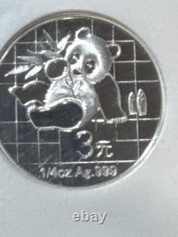 #95 NGC PF 69 Ultra Cameo 2007 China Panda 3 Yuan silver 1989