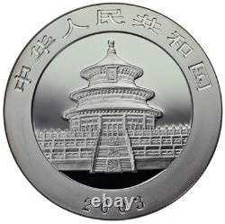 CHINA 10 Yuan 2003 Prooflike Silver 1oz. Gold 0.999 Gilded'Panda CHINA 10 Yuan 2003 Prooflike Silver 1oz. Gold 0.999 Gilded'Panda