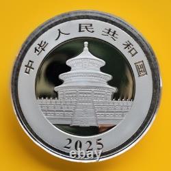 CHINA PANDA Gold Black Empire Black Ruthenium Silver Coin 10 Yuan China 2025