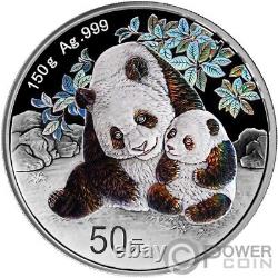 CHINA PANDA Iridescent Silver Coin 50 Yuan China 2024
