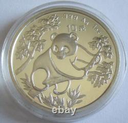 China 10 Yuan 1992 Panda Shenyang Mint (Small Date) 1 Oz Silver