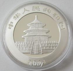 China 10 Yuan 2001 Panda D 1 Oz Silver