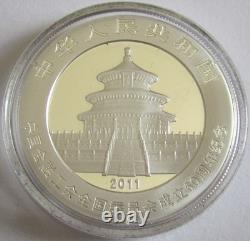 China 10 Yuan 2011 Panda Chinese Financial Workers' Union 1 Oz Silver