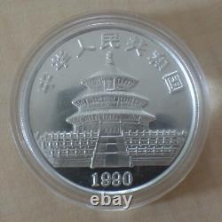 China 10 yuan Panda 1990 silver 99.9% 1 oz silver coin within a capsule (silver)