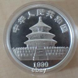 China 10 yuan Panda 1990 silver 99.9% 1 oz silver coin within a capsule (silver)