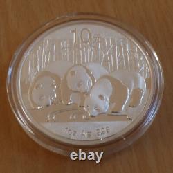 China 10 yuan Panda 2013 silver 99.9% 1 oz silver coin within a capsule (silver)
