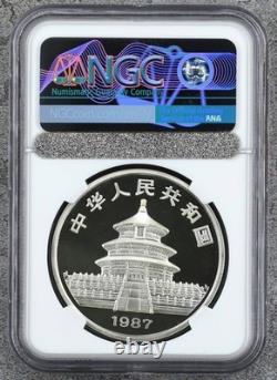 China 1987 10 Yuan 1 Ounce Oz Silver Panda Coin NGC Proof PF 69 UC Ultra Cameo