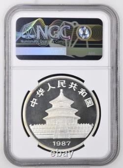 China 1987 1 Oz 999 10 Yuan Silver Panda Proof Coin NGC PF69 UC KEY DATE