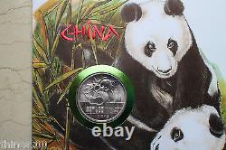 China 1989 Covers Inlaid with 1oz Silver Panda Coin