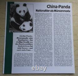 China 1989 Covers Inlaid with 1oz Silver Panda Coin