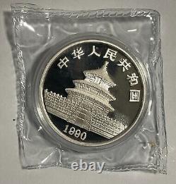China 1990 Silver Panda 1 OZ 10 Yuan proof Coin