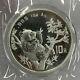 China 1995 Panda Silver Coin 1oz 10 Yuan Shanghai Mint Large Twig