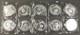 China 1997 10x 1 Oz 999 Silver Panda 10 Yuan Coins Original Sheet Of 10 Sealed