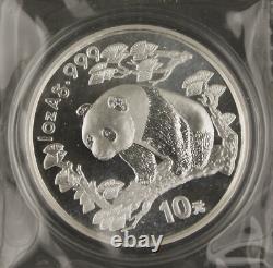 China 1997 10X 1 Oz 999 Silver Panda 10 Yuan Coins Original Sheet of 10 Sealed