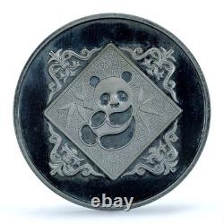 China 1 oz Expo Int. Hong Kong Panda Ship PR66 PCGS silver token medal coin 1984