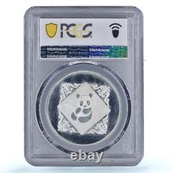 China 1 oz Expo Int. Hong Kong Panda Ship PR66 PCGS silver token medal coin 1984