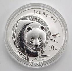 China 2003 Panda Silver Coin 1oz 10 Yuan