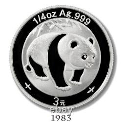 China 2007 25th Anniversary Silver Panda Proof Set Box & COA