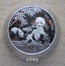 China 2012 Silver 5 Oz Panda Coin 30th Anni. Of the Issuance of Panda Coin