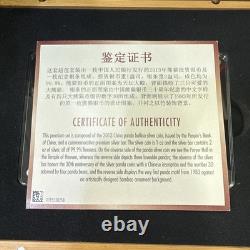 China 2013 3oz 999 Silver 30th Anniversary of Panda Coin & Bar in OGP