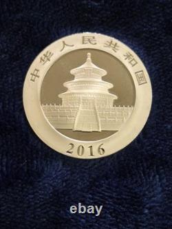 China 2016 30g. 999 Silver Panda 10 Yuan Coin