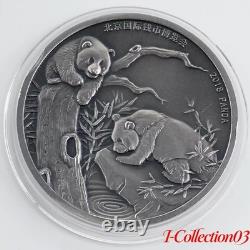 China 2018 Beijing International Expo-Panda Silver Medal 40MM 30g No box And COA