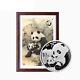 China 2019 Panda Mother And Child Painting Inlaid 10yuan 30g Panda Silver Coin