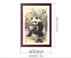China 2019 Panda Mother and Child Painting Inlaid 10Yuan 30g Panda Silver Coin