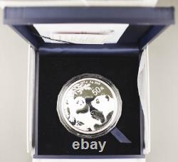 China 2021 50 Yuan 150 Gram 999 Silver Panda GEM Proof Coin + BOX & COA