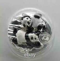 China 3D 30g Solid Silver Panda Decoration