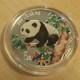 China 5 Yuan Panda 1998 Colored Silver 99.9% 1/2 Oz Silver Coin+capsule (silver)