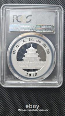 China Panda 2018 (30g Silver) 35th Anniversary Silver Panda Graded PCGS