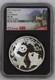 China Silver Panda 10 Yuan 2021 First Releases- Ngc Ms 69 Chip In Holder