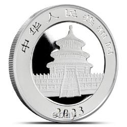 Chinese Silver Panda 40th Anniversary 2023 Set (Coin + 2 oz Silver Bar)