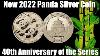 Latest 2022 Panda Silver Coin Added Its The 40th Anniversary Of The Series