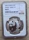 Ngc Ms69 China 2001 1oz Silver Panda Coin With D Mark (rare Variety Small'd')