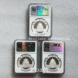 NGC MS70 2024 China 10YUAN Panda Silver Coin Ag. 999 30g Early Releases 3PCS