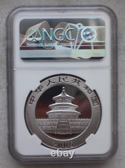 NGC MS70 China 2006 1oz Silver Regular Panda Coin